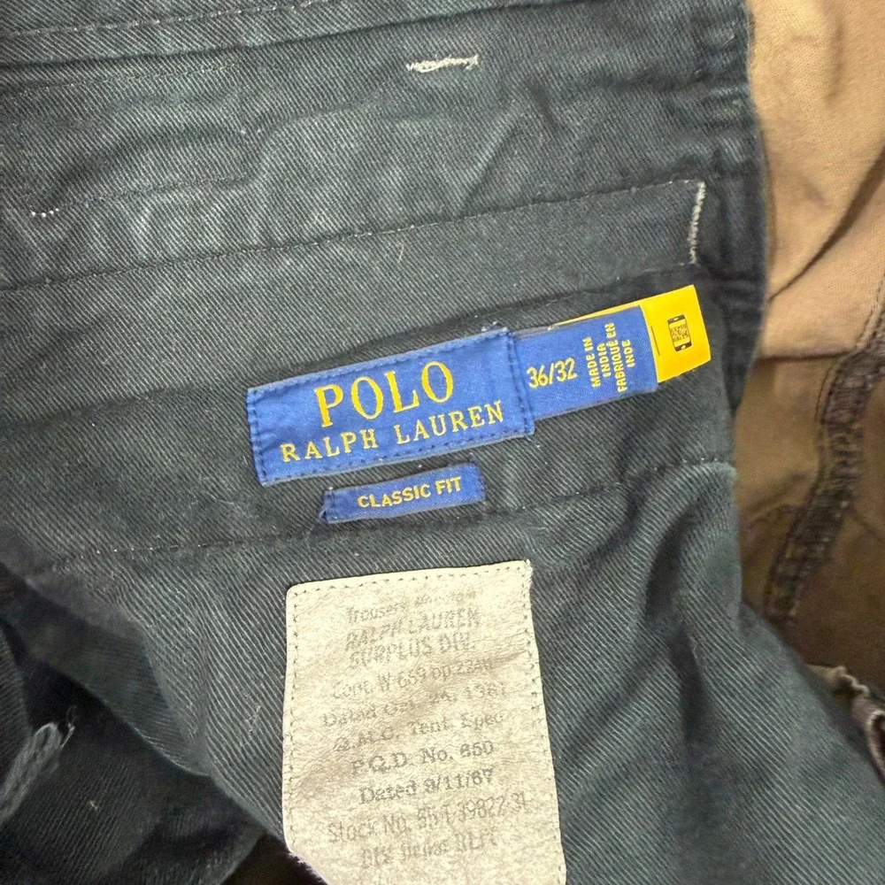 Polo Ralph Lauren Camo Utility Cargo Pants Men's 36x32 Camouflage Army Woodland
